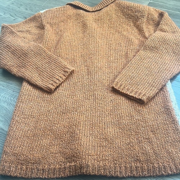 🔥Damart🔥 | Vintage brown fall knit sweater cardigan with embroidered flowers - Picture 12 of 13